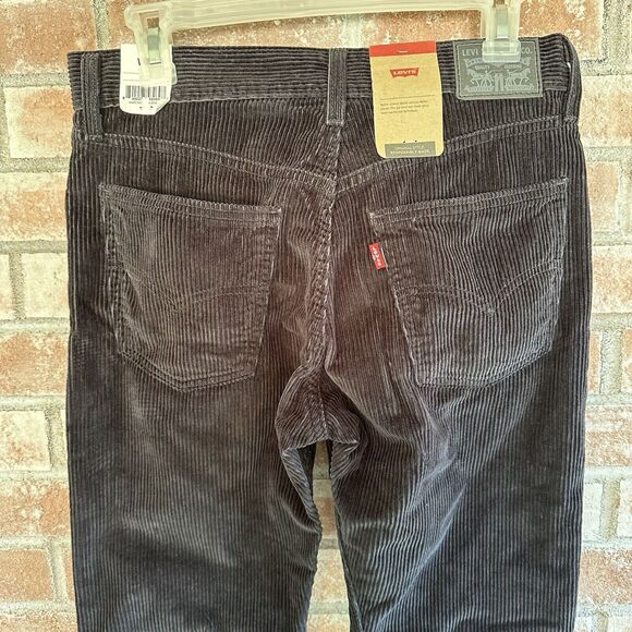 NWT Levi’s Straight Corduroy Jeans Pants Size 27 x 30 Black - Picture 5 of 9